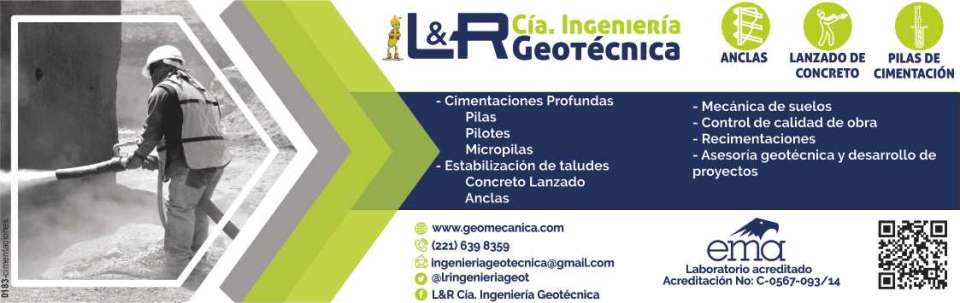 Geo Inyecciones tiene todo para mecanica de suelos; anclas, concreto lanzado, pilas, pilotes, micropilotes y muchos productos mas.