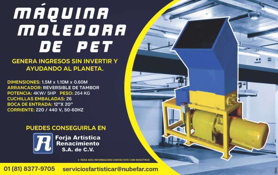 Genera ingresos sin invertir y ayudando al planeta con una maquina moledora de pet Genera ingresos sin invertir y ayudando al planeta con una maquina moledora de pet