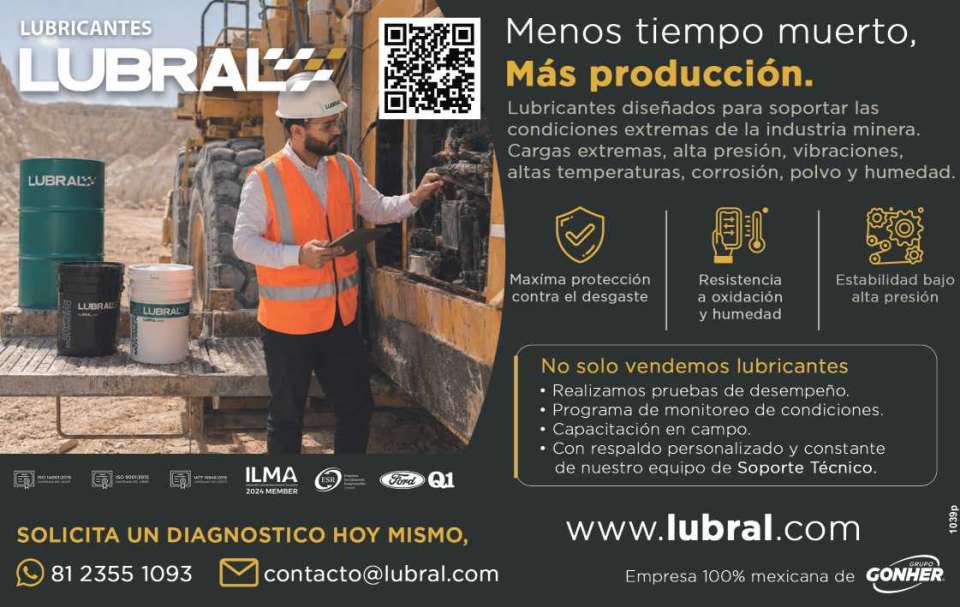 LUBRICANTES diseñados para soportar las condiciones extremas de la industria minera. Maxima proteccion contra el desgaste, Resistencia a oxidacion y humedad. Estabilidad bajo alta presion.