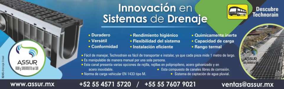 TECHNODRAIN DE ASSUR Rendimiento higienico, Conformidad, Flexibilidad del sistema, Instalacion eficiente, Duradero, Versatil, Capacidad de carga. TECHNODRAIN DE ASSUR Rendimiento higienico, Conformidad, Flexibilidad del sistema, Instalacion eficiente, Duradero, Versatil, Capacidad de carga.
