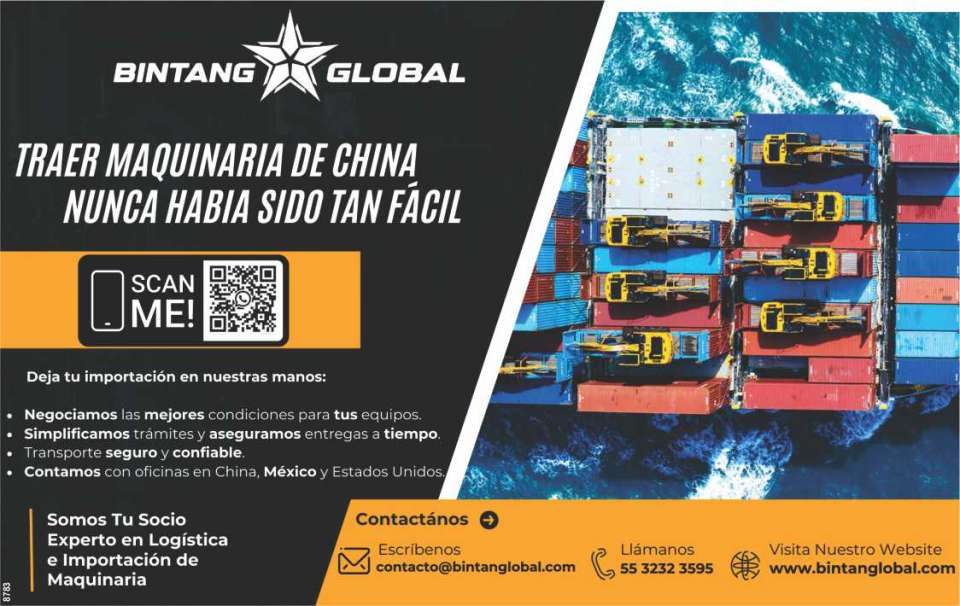 Bintang Global. Traer maquinaria de China nuca habria sido tan facil. Deja tu importacion en nuestras manos: Negociamos las mejores condiciones para tus equipos. Simplificamos tramites y aseguramos Bintang Global. Traer maquinaria de China nuca habria sido tan facil. Deja tu importacion en nuestras manos: Negociamos las mejores condiciones para tus equipos. Simplificamos tramites y aseguramos