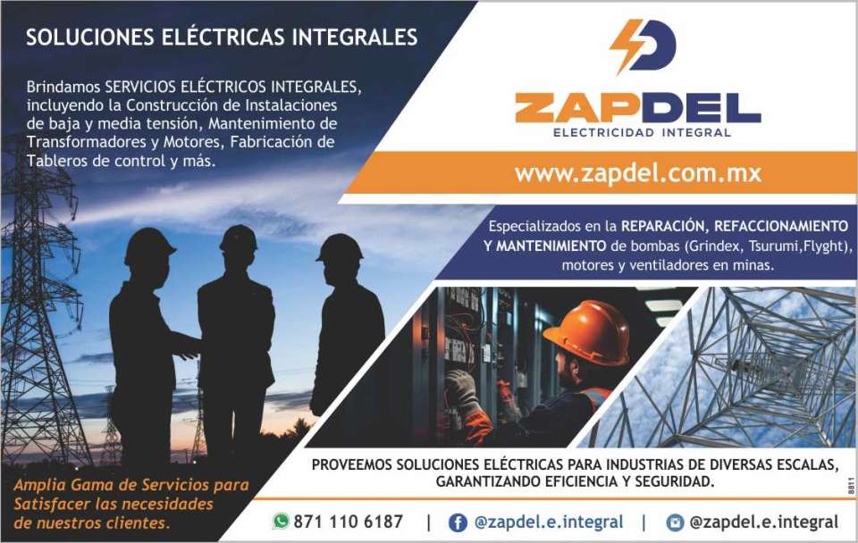 Construccion de Instalacion de baja y media tension, Transformadores. Fabricacion de Tableros de Control. Reparacion, Refaccionamiento y Mantenimiento de Bombas, Motores y Ventiladores en Minas. Construccion de Instalacion de baja y media tension, Transformadores. Fabricacion de Tableros de Control. Reparacion, Refaccionamiento y Mantenimiento de Bombas, Motores y Ventiladores en Minas.