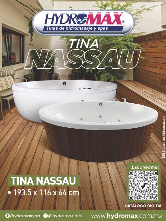 Tinas de Hidromasaje y Spas. Diseños de lujo, ingenieria de por vida. Tina Nassau, Harmony y Selma. 5 años de Garantia. Tinas de Hidromasaje y Spas. Diseños de lujo, ingenieria de por vida. Tina Nassau, Harmony y Selma. 5 años de Garantia.